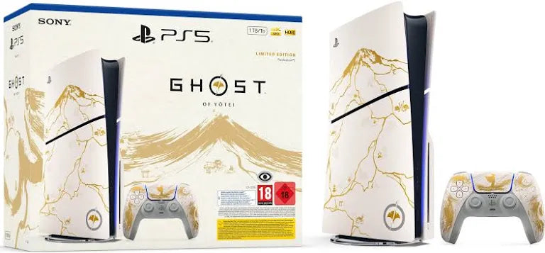 PS5 Slim Ghost of Tsushima Limited Edition — pack complet avec boîte