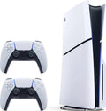 PS5 Slim pack avec 2 manettes DualSense blanches
