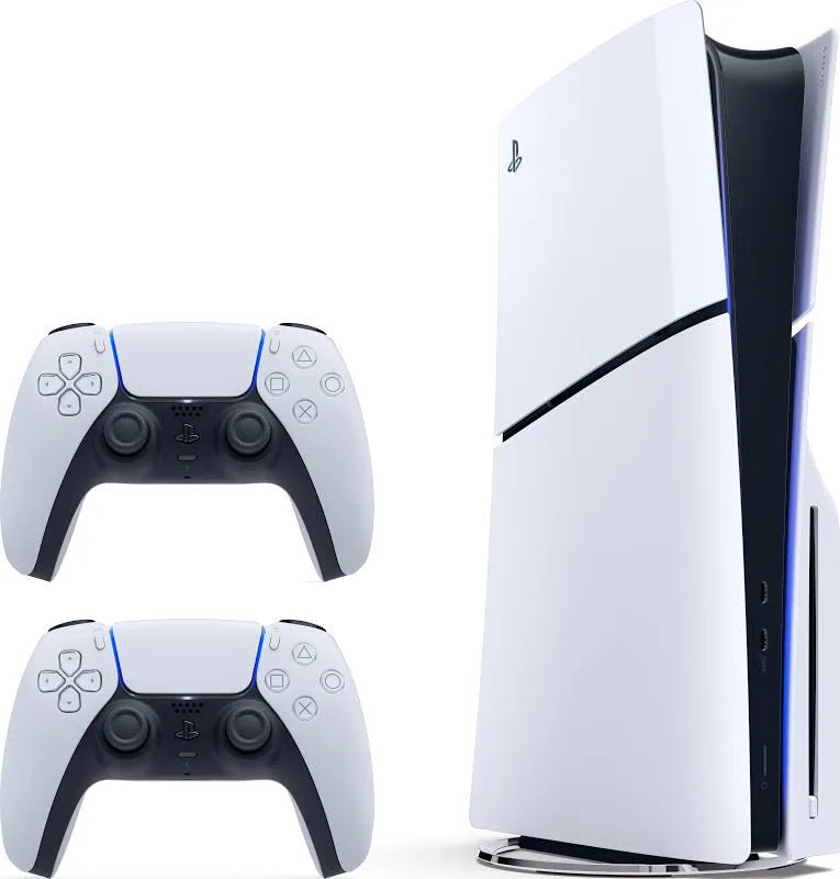 PS5 Slim pack avec 2 manettes DualSense blanches