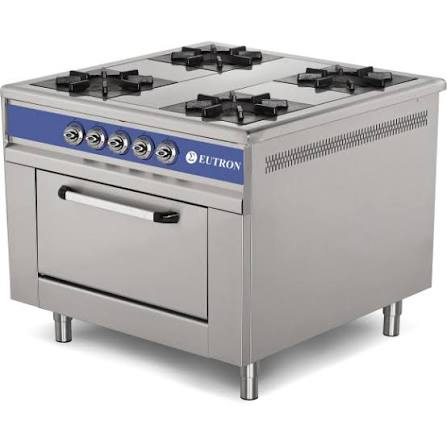 Cuisinière Professionnelle 4 Feux avec Four Eutron