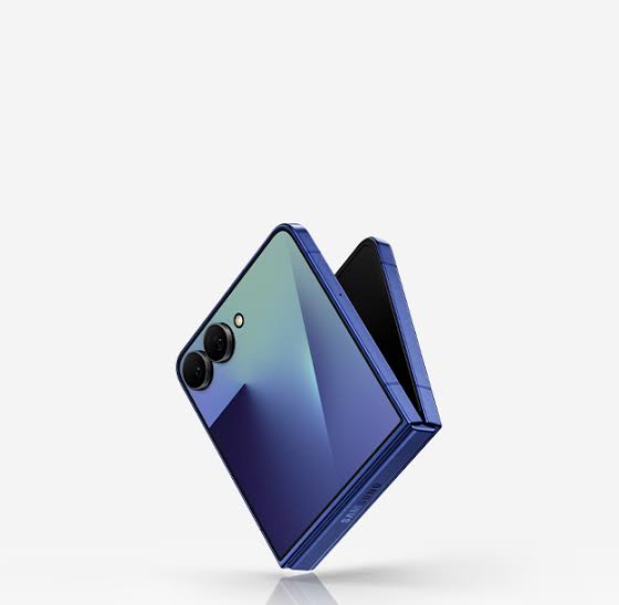 Samsung Galaxy Z Flip7 Bleu Nuit – Vue arrière