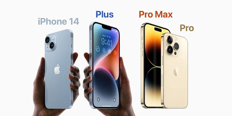 Apple iPhone 14 - Vue de face et dos