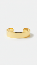 Bracelet manchette or jaune minimaliste
